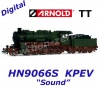 HN9066S Arnold TT Steam locomotive class 58.10-40, of the KPEV - Sound