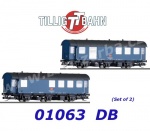 01063 Tillig TT Set of 2 railway service and maintenance cars of the DB