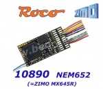 10890 Roco / MX645R ZIMO Sound decoder with 8-pin (NEM652)