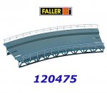120475 Faller Track bed R = 360 mm, H0