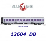 12604 Tillig TT 2nd class Passenger Coach By 438, type Halberstadt, of the DB