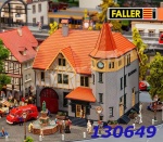 130649 Faller Town hall with fire brigade garage, H0