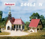14461 Auhagen Village church with vicarage, N