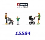 15584 Noch Mothers with Children - 4 Figures, H0