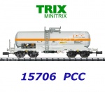 15706  TRIX MiniTRIX N  Chlorine Gas Tank Car of the  PCC Rokita