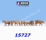 15727 Noch Hnědé Krávy, 7 ks figurek, H0