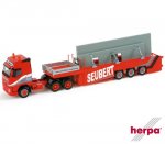 157445 Herpa Volvo FH GL cement-part semitrailer with load 