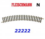 22222 Fleischmann N Curved track R2=228,2 mm 30º