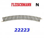 22223 Fleischmann N Curved track R3=261,6 mm 30º