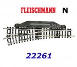 22261 Fleischmann N Elektrická výhybka, levá 15°