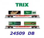 24509 TRIX Set 2 kontejnerových vozů s  kontejnery Carlsberg a Tuborg, DB