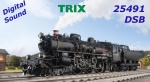 25491 Trix Steam locomotive 'Litra'  E991 of the DSB  - Sound