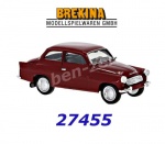 27455 Brekina Škoda Octavia 1960 - tmavě červená, H0