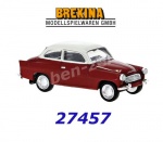 27457 Brekina Skoda Octavia 1960 - red / white, H0