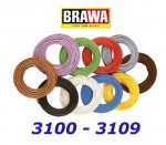 3102 Brawa Cable red - 10m,  0,14 mm2