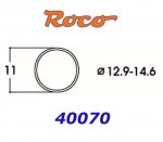 40070 Roco Set of traction tyres, dim. 12.9 - 14.6mm, 10 pcs.