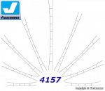 4157 Viessmann Univerzální trolejové vedení - odstup sloupů 330 - 360 mm, 3 ks