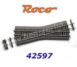 42597 Roco RocoLine 2,1 mm s gumovým podložím křižovatka 15°