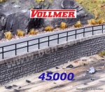 45000 Vollmer Railings, 20 pcs, H0