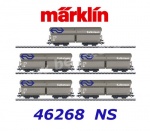 46268 Marklin Set 5 samovýsypných vozů řady Fals , NS