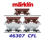 46307 Marklin Set of 5 type Tds  hopper cars, CFL
