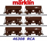 46308 Marklin Set of 6 Hinged roof carsType Tdrrs of RCA