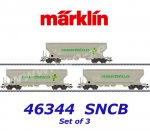 46344 Märklin Set 3 silovagonů řady Uapps, "Transcereales", SNCB