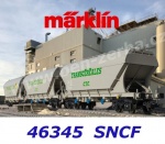 46345 Marklin  Set of 3 Hopper Cars "Transcereales" of the SNCF