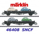 46408 Marklin Set of 2 wagons loaded with cars Citroen CV, SNCF