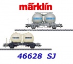 46628 Marklin  Set of two spherical container cars type Ups of the SJ