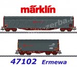 47102 Marklin  Set 2 nákladních vozů se shrnovací plachtou, Ermewa