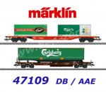 47109 Marklin Set of 2 container car "Carlsberg and Tuborg" KLV