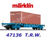 47136  Marklin  Container transport car type Sgnss of the T.R.W.