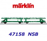 47158 Marklin Double auto transport car type Laaeks,  Motortransport AS of the NSB