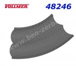48246 (8246) Vollmer Silniční plát - kostky - zatáčka 45°, radius 15 cm, H0