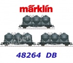 48264 Marklin Set 3 práškových silo vagonů řady Kds 67, DB