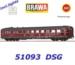 51093 Brawa  Dining Car Type WRüghe152 with interior lightning of the DSG