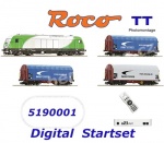 5190001 Roco TT Digitální startset nákladního vlaku s dieselovou lokomotivou ER20 SETG