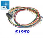 51950 ESU Dual in Line socket 2x4 pins NEM 652 incl. cables
