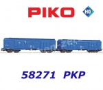 58271 Piko Set 2 uzavřených nákladních vozů řady 401Ka, PKP