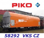 58292 Piko Set of two sliding tarpaulin wagons Type Shimms of VKS Prague CZ