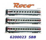 6200023 Roco Set of 3 passenger train coaches for the “Bözberg Interregio” of the SBB - Set No. 2