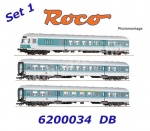 6200034 Roco Set of 3 commuter coaches of the DB - Set 1