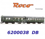 6200038 Roco Set of  two 3-axle conversion coaches  of the DSB- Set No.1