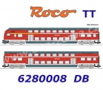 6280008 Roco TT Set of 2 double-decker coaches of the DB  -  Set No. 1