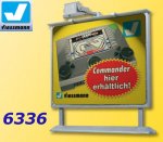 6336 Viessmann Advertising board with LED lightning, H0