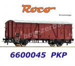 6600045 Roco Covered goods wagon, type G (Kddt) of the PKP