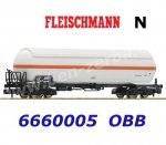 6660005 Fleischmann N Cisternový vůz na stlačený plyn řady Zags “OMV”, OBB