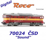 70024 Roco Dieselová lokomotiva T478 3208, ČSD - Zvuk