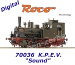 70036 Roco Parní lokomotiva řady T3 , K.P.E.V. - Zvuk